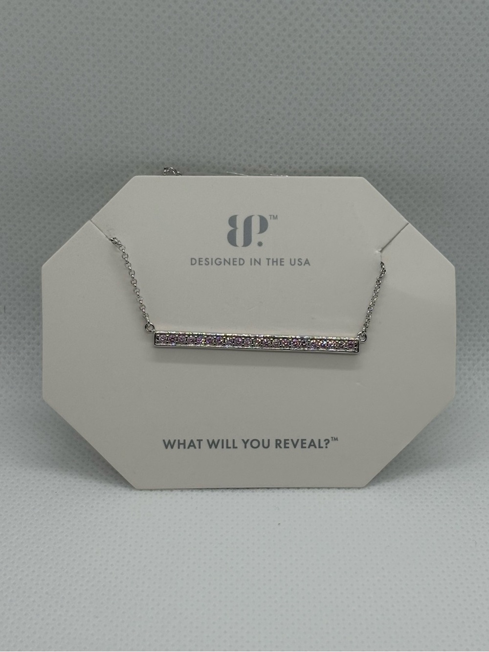 Rose Quartz Cubic Zirconia Necklace